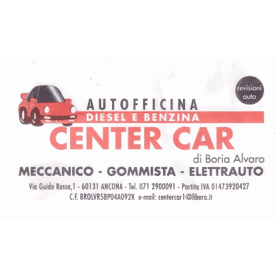 Insegna grafica di Autofficina Center Car con i servizi pubblicati